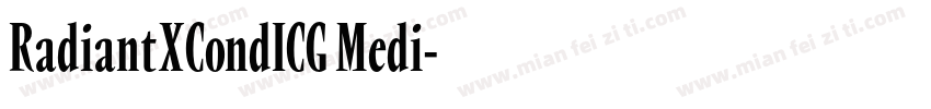 RadiantXCondICG Medi字体转换